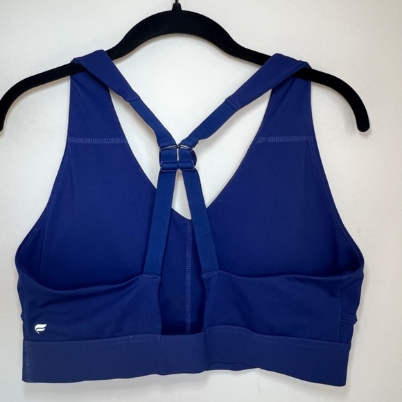 Fabletics All Day Every Day Low Impact Bra Navy Blue Adjustable Padded Sz Small - Picture 6 of 8